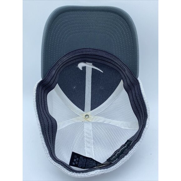 Nike Golf VR 20XI Mesh Baseball Cap Hat Mesh Logo Flexfit White Grey Size M/L - Picture 15 of 15